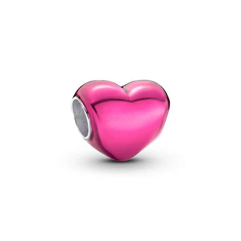 Charm corazón rosa