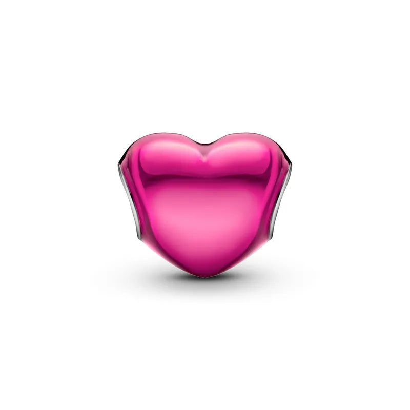 Charm corazón rosa