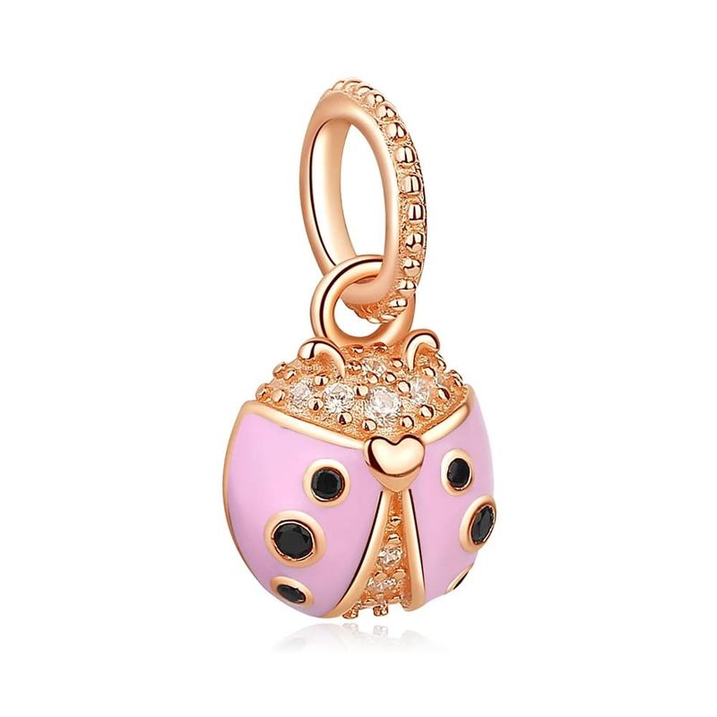 Charm mariquita rose gold