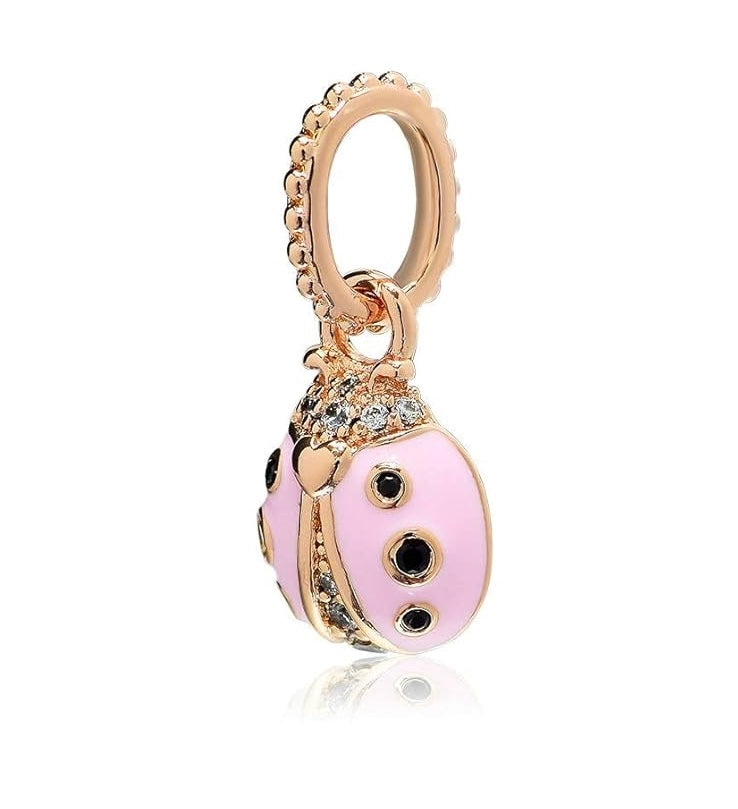 Charm mariquita rose gold
