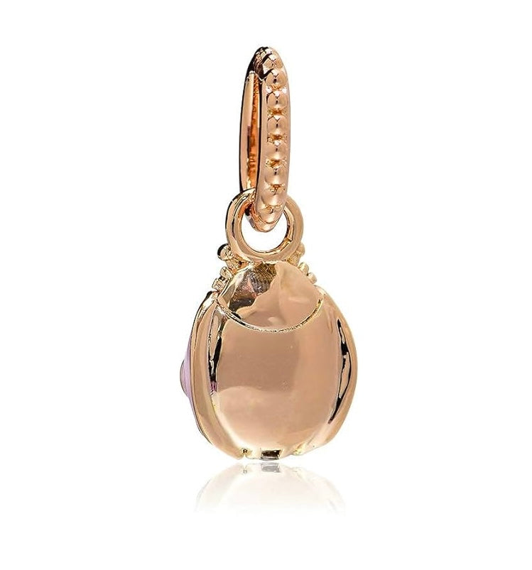 Charm mariquita rose gold