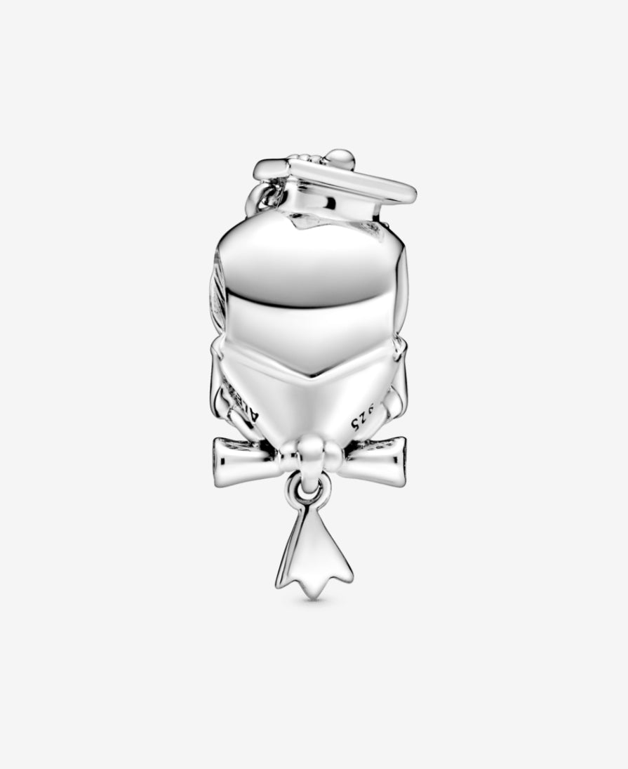 Charm de graduación búho sabio